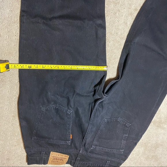 Vintage Levi’s Orange Tab 36x34 Black Denim Jeans - Picture 2 of 7